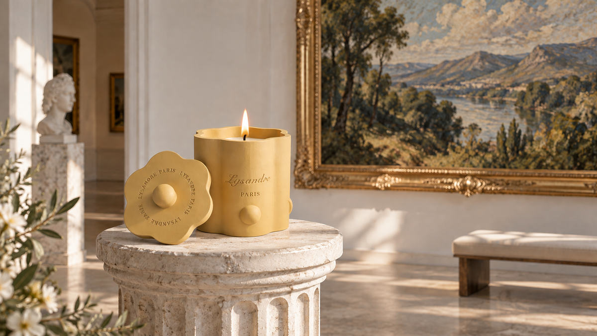 Bougie parfumée LYSANDRE PARIS – Art de vivre, création de la Maison LYSANDRE PARIS.