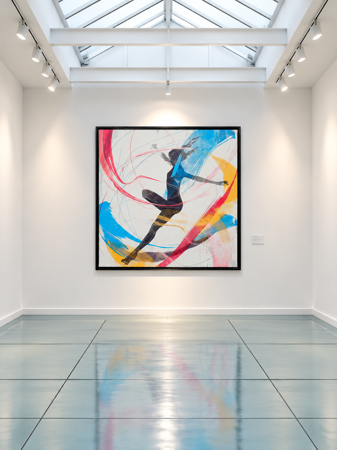 « La Danse sur soie », œuvre de Minhua LYSANDRE présentée dans le cadre du Label Olympiade Culturelle — Paris 2024.
