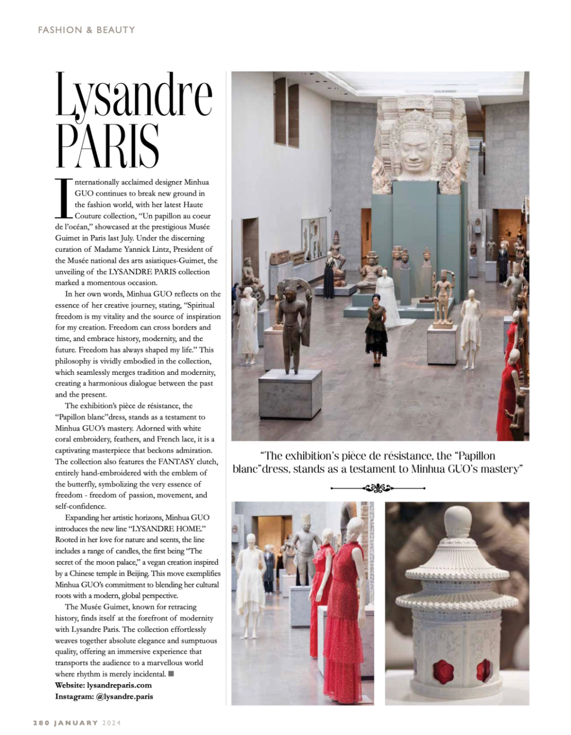 LYSANDRE PARIS — Presse & Magazines.