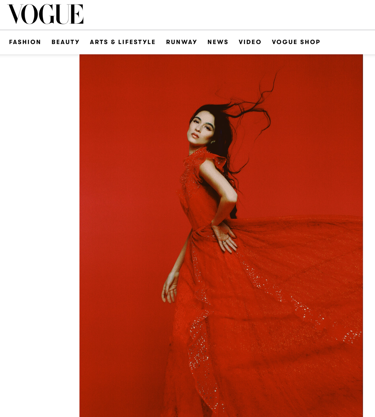 LYSANDRE PARIS dans VOGUE UK— Presse & Magazines.
